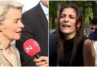 Γάζα: Ακτιβίστρια «τα έψαλλε» στην Φον ντερ Λάιεν για τη κατάσταση στη Γάζα