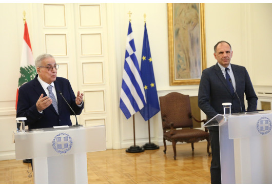 Η ανάγκη διακοπής των εχθροπραξιών στη συνάντηση Γεραπετρίτη με τον ΥΠΕΞ του Λιβάνου