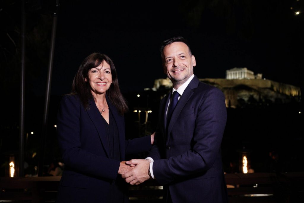 Συνάντηση Δημάρχου Αθηναίων, Χάρη Δούκα με τη Δήμαρχο Παρισιού, Αν Ινταλγκό