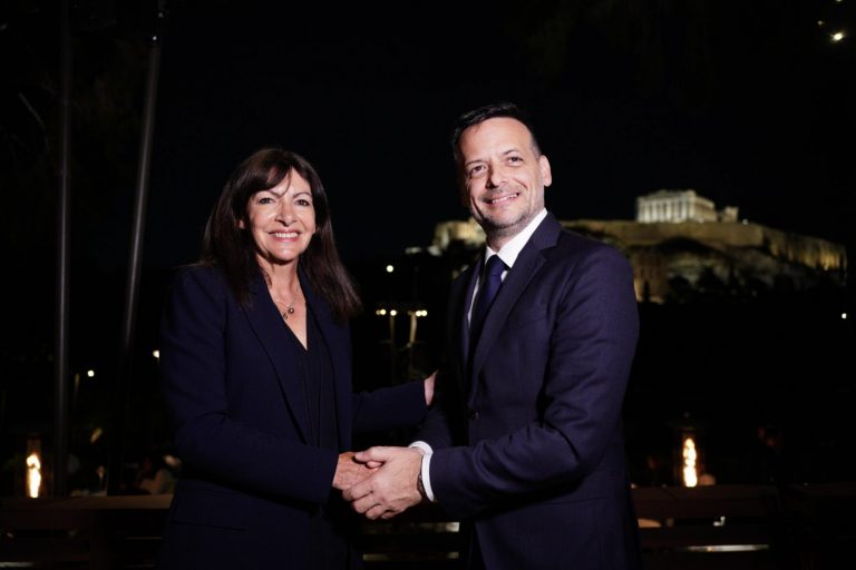 Συνάντηση Δημάρχου Αθηναίων, Χάρη Δούκα με τη Δήμαρχο Παρισιού, Αν Ινταλγκό