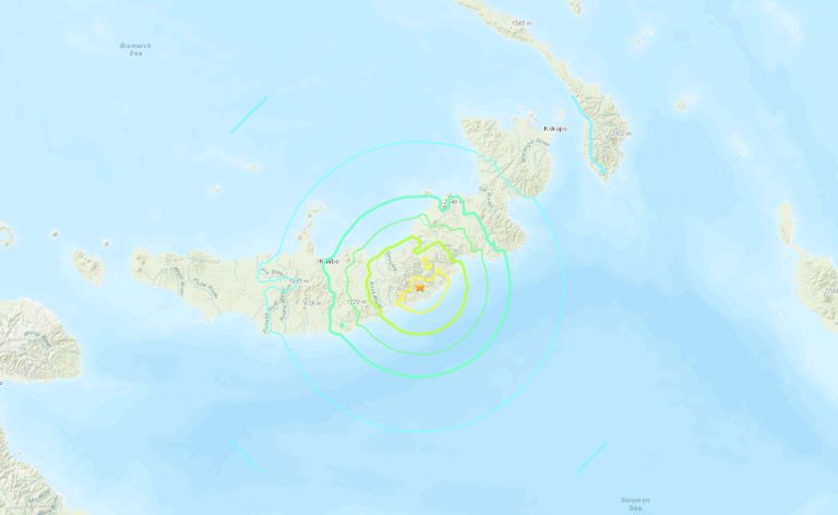 Ισχυρός σεισμός 6,5 Ρίχτερ στην Παπούα Νέα Γουινέα