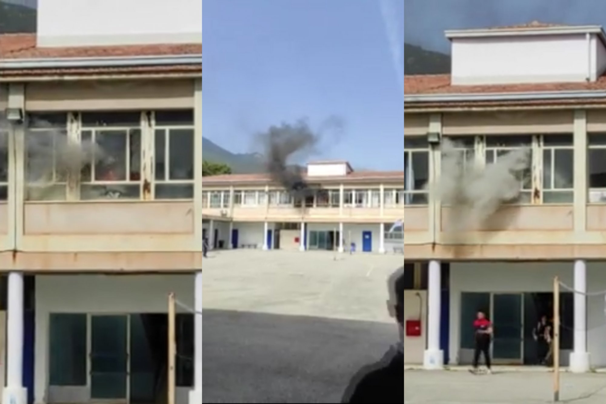 Άμφισσα: Βίντεο ντοκουμέντο από τη φωτιά στο ΕΠΑΛ - Εξιτήριο για τα εννέα από τα δέκα άτομα