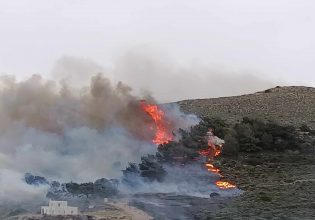 Μεγάλη φωτιά στην Πάρο – Απομακρύνονται οι κάτοικοι, ήχησε το 112