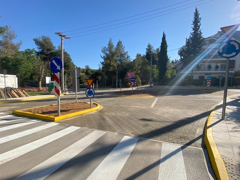 Παραδόθηκε έργο οδικής ασφάλειας στο Δήμο Παπάγου - Χολαργού