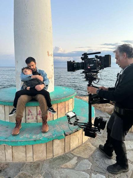 Ο Αντρέας Γεωργίου με τον μικρό Άγγελο