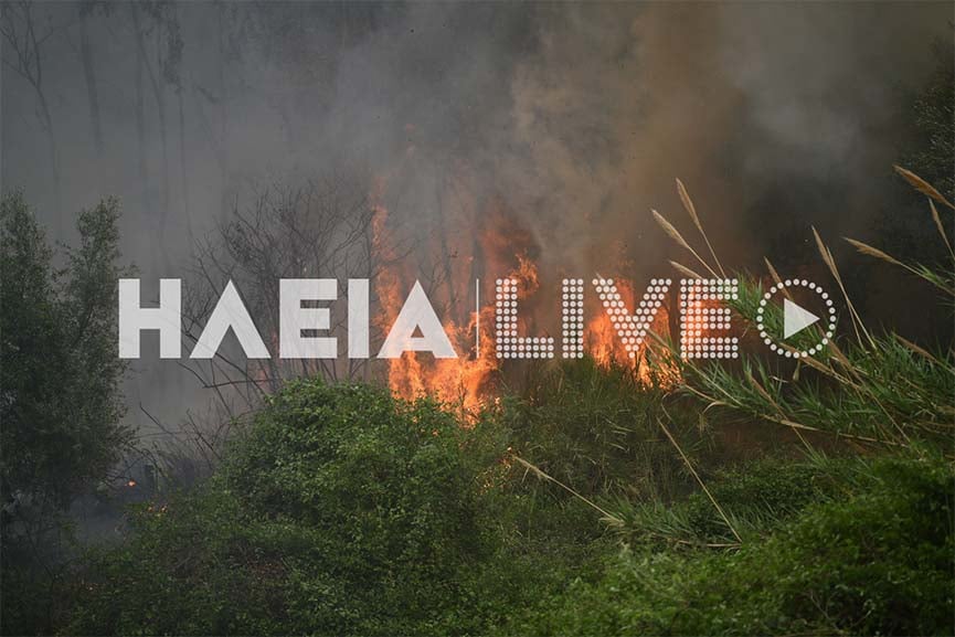 Φωτιά στη Ζαχάρω - Κοντά σε κατοικημένη περιοχή οι φλόγες