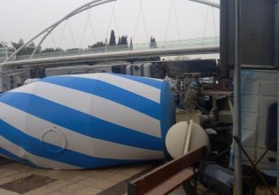 Χαϊδάρι: Έτσι έγινε η ανατροπή της μπετονιέρας – Βίντεο ντοκουμέντο