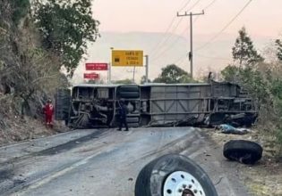 Μεξικό: Τουλάχιστον 14 νεκροί και 31 τραυματίες σε ανατροπή λεωφορείου
