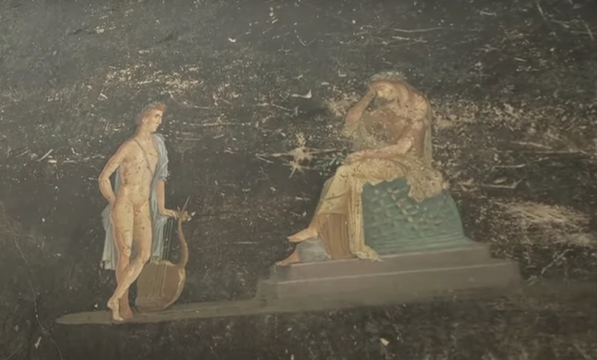 Πομπηία: Στο «φως» η μαύρη αίθουσα - Τοιχογραφίες της Ωραίας Ελένης και του Πάρη από τον Τρωικό Πόλεμο