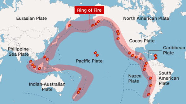 Τι είναι το «Δαχτυλίδι της Φωτιάς» του Ειρηνικού που προκαλεί τρόμο και δίνει ισχυρούς σεισμούς