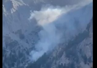 Κρήτη: Οριοθετήθηκε η φωτιά στο Φαράγγι της Σαμαριάς – Καίει σε δύσβατο σημείο