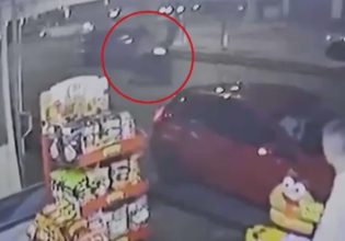 Ίλιον: Τροχαίο με εγκατάλειψη – Βίντεο από την στιγμή της παράσυρσης