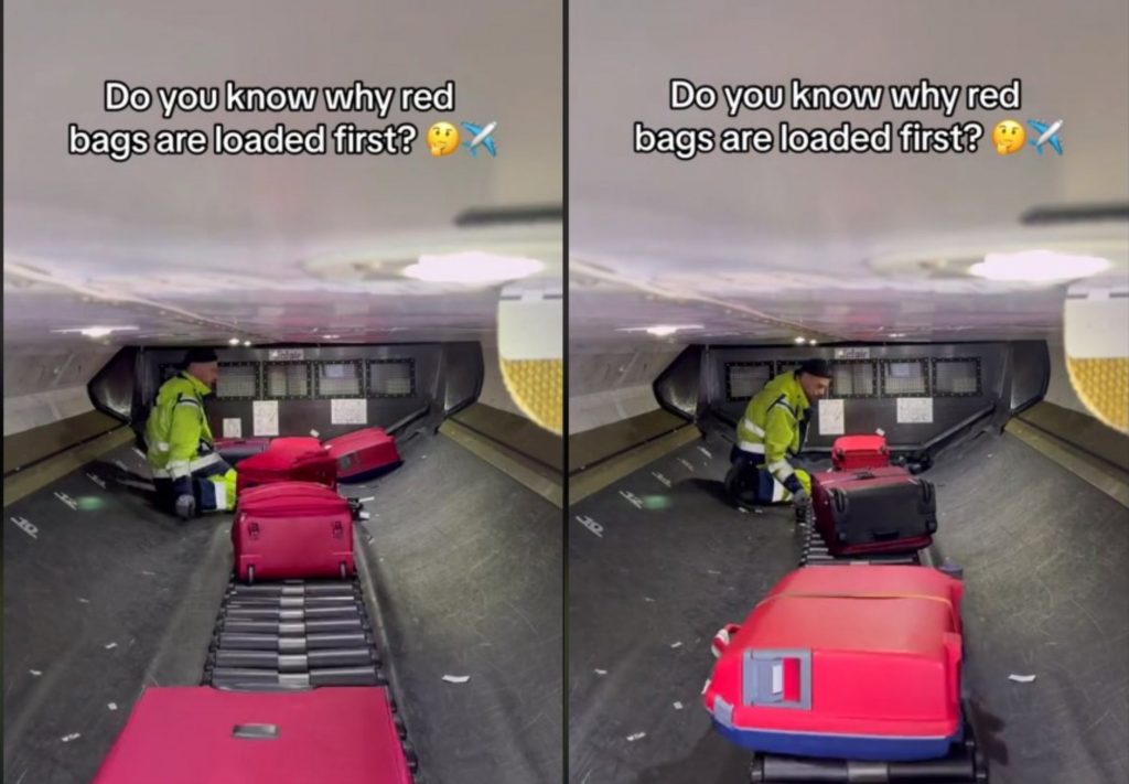 Αεροπλάνο: Γιατί οι κόκκινες βαλίτσες μπαίνουν πρώτες – Το viral βίντεο που δίνει την εξήγηση