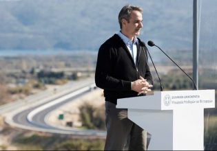 Στα εγκαίνια του τμήματος Λαμία – Καλαμπάκα του Ε65 o Μητσοτάκης