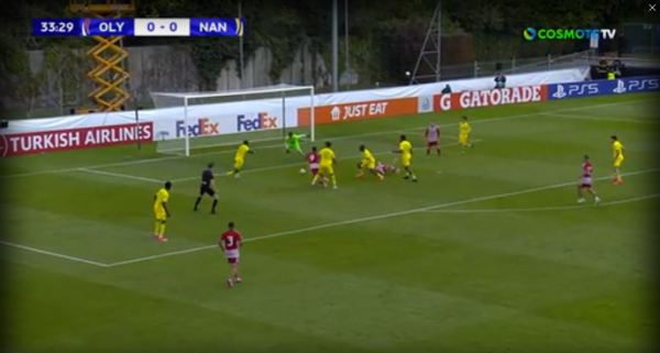 Ολυμπιακός Κ19: H μεγάλη ευκαιρία του Κωστούλα κόντρα στην Ναντ (vid)