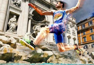 Ο Μίλτος Τεντόγλου «κάνει άλμα» πάνω από την… Fontana di Trevi – Απίθανο promo στη Ρώμη