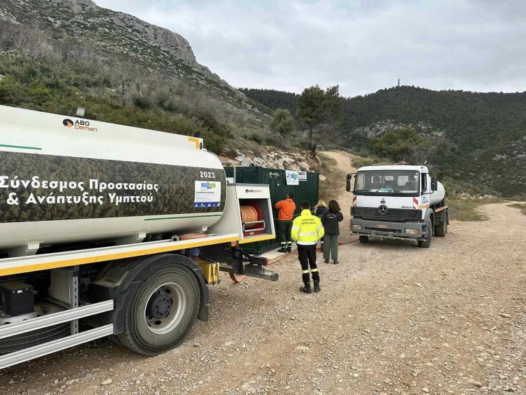 Νέες δεξαμενές νερού στον Υμηττό