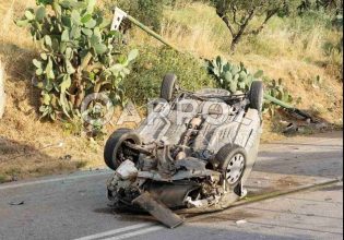Μεσσηνία: Τραγωδία με νεκρό 36χρονο σε τροχαίο – Χτύπησε σε κολώνα και ανετράπη