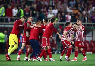 Οι έξαλλοι πανηγυρισμοί των παικτών του Ολυμπιακού για την πρόκριση στον μεγάλο τελικό (pics)