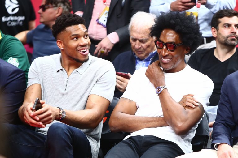 Final 4: Στην Uber Arena οι Γιάννης Αντετοκούνμπο και Πίπεν (pics+vid)