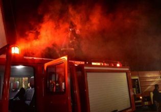 Συναγερμός στα Γιάννενα – Πυρκαγιά σε καταυλισμό Ρομά