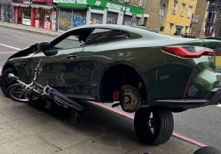 Λονδίνο: Αυτοκίνητο πέφτει πάνω σε ποδήλατα – Από τύχη δεν υπήρξαν θύματα (βίντεο)