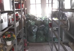 Σέρρες: Εικόνες ντροπής με πεταμένα οστά μέσα σε νάιλον σακούλες στο νεκροταφείο