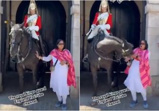 Μπάκιγχαμ: Άλογο της βασιλικής φρουράς «τιμώρησε» τουρίστρια που ήθελε να φωτογραφηθεί μαζί του