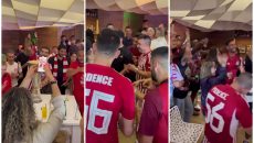 Ολυμπιακός: Ξέφρενο πάρτι από τους παίκτες στο εστιατόριο του «Γ. Καραϊσκάκης»