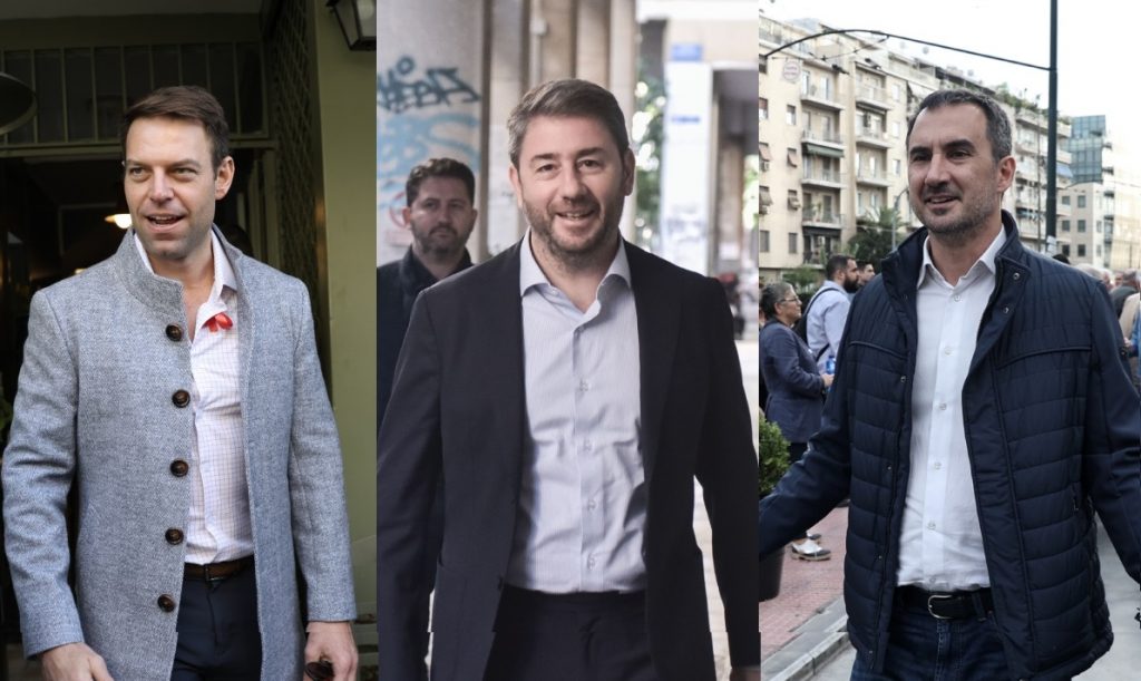 Στους δρόμους οι τρεις της Κεντροαριστεράς στο φόντο των ευρωεκλογών