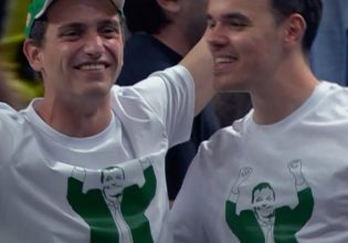 Final 4: Οπαδοί του Παναθηναϊκού με μπλουζάκια Αταμάν (pic)