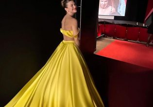 Κάννες: Η Κλέλια Ανδριολάτου βγαλμένη από παραμύθι με neon yellow σετ