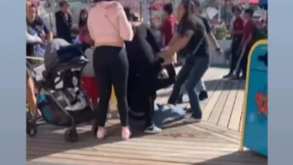 Δείτε βίντεο: Άγριο ξύλο μαμάδων στην Disneyland της Καλιφόρνια