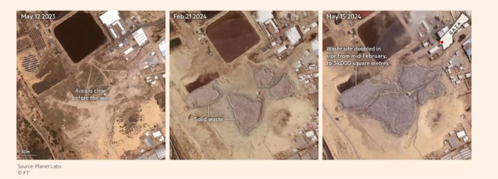 Γάζα: Βουνά σκουπιδιών, κίνδυνος από μολυσματικές ασθένειες