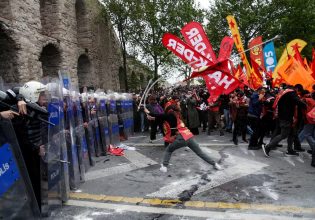 Κωνσταντινούπολη: Εκτεταμένα επεισόδια στην πορεία για την Πρωτομαγιά