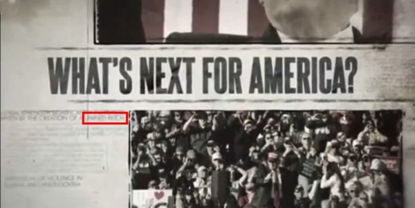 Η προεκλογική εκστρατεία του Τραμπ διαγράφει βίντεο που υπόσχεται «ενοποιημένο Ράιχ»