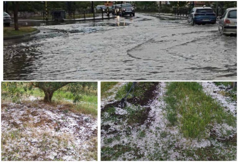 Ξάνθη: «Άνοιξαν» οι ουρανοί – Προβλήματα στην κυκλοφορία, ζημιές σε καλλιέργειες