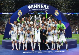 Η απονομή του Champions League στην Ρεάλ Μαδρίτης