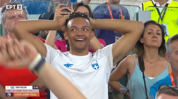 «Τρελάθηκε» ο Καραλής με το άλμα του Τεντόγλου στα 8.65 (vid)