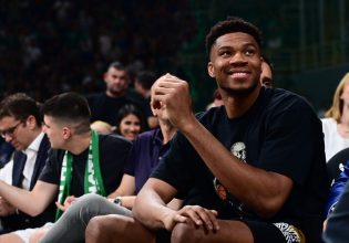 Στο ΟΑΚΑ ο Γιάννης Αντετοκούνμπο για τον πρώτο τελικό της Basket League (pics+vid)