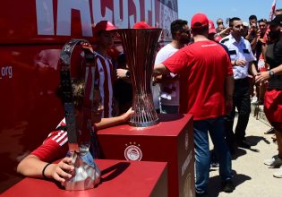 Στην Αίγινα τα ευρωπαϊκά τρόπαια του Ολυμπιακού (pics)