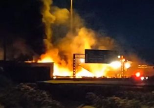 Έκρηξη βυτιοφόρου στην Αθηνών – Κορίνθου: Βίντεο από την πύρινη κόλαση