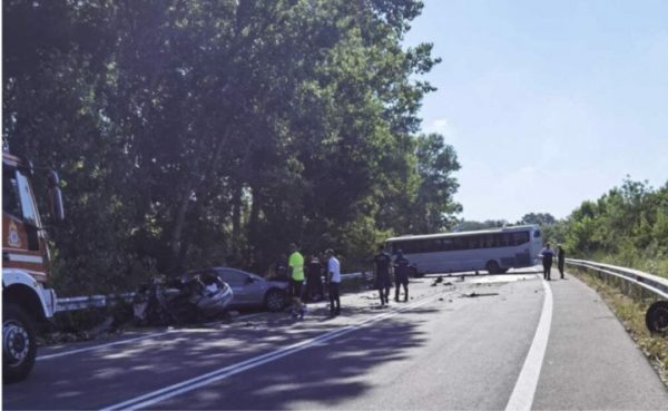 Τροχαίο δυστύχημα στην Ξάνθη με τέσσερις νεκρούς μετά από σύγκρουση ΙΧ με λεωφορείο