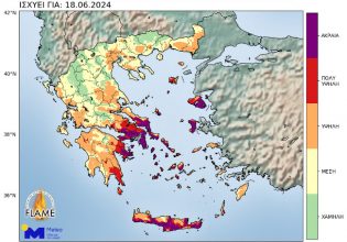 Meteo: Ακραίες συνθήκες εκδήλωσης δασικών πυρκαγιών φέρνει ο καιρός τύπου Hot-Dry-Windy