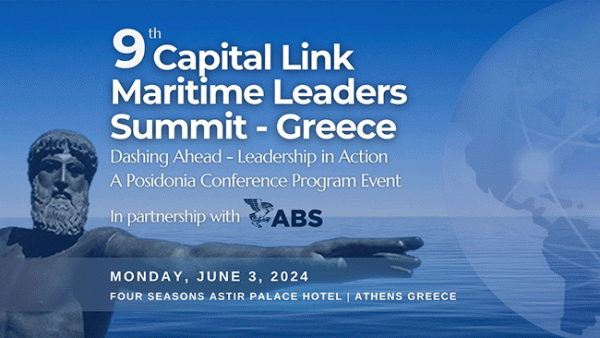 9th Capital Link Maritime Leaders Summit – Greece:  Dashing Ahead – Leadership in Action