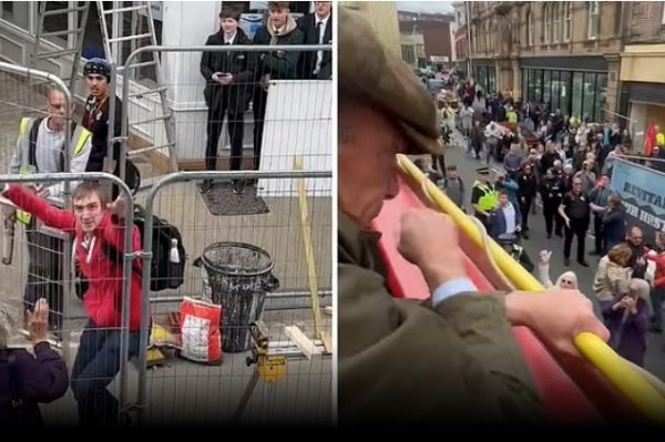 Βρετανία: Επιτέθηκαν ξανά στον ακροδεξιό Νάιτζελ Φάρατζ – Του πέταξαν πέτρες