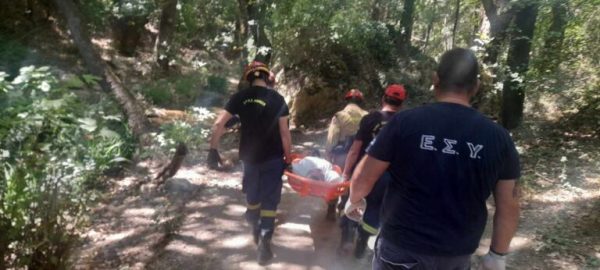 Σάμος: Γερμανίδα τουρίστρια απεγκλωβίστηκε από τους Καταρράκτες στο Ποτάμι