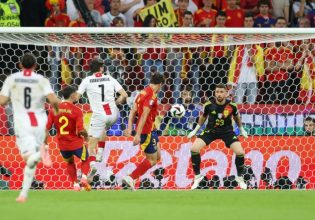 Απίθανο: Η Γεωργία προηγείται της Ισπανίας με αυτογκόλ του Λε Νορμάν (vid)