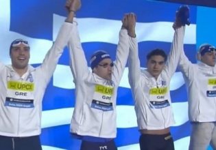Χάλκινο μετάλλιο για την Ελλάδα στα 4Χ200 ελεύθερο ανδρών στο Ευρωπαϊκό του Βελιγραδίου