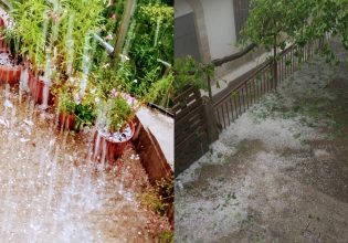 Καιρός: Σφοδρή χαλαζόπτωση στα χωριά των Τρικάλων – Σύννεφα mammatus σε Λάρισα και Λαμία